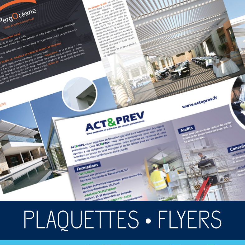 plaquettes flyers